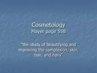 Cosmetology Mayer page 558