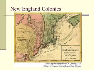 new england colonies
