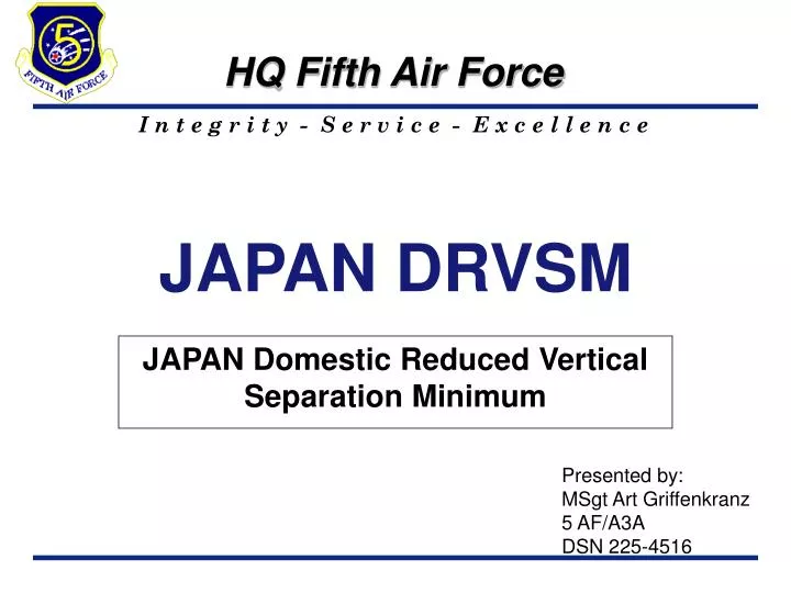 japan domestic reduced vertical separation minimum