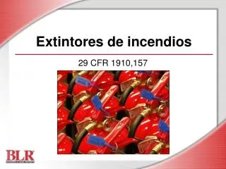 extintores de incendios