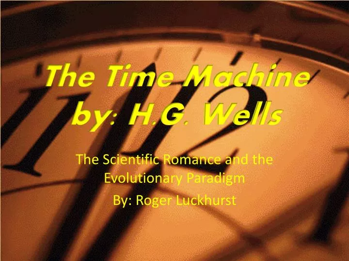the time machine by h g wells