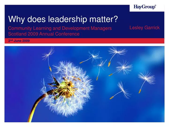 why does leadership matter