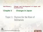 Chapter 5 	Changes in Japan - slide 1