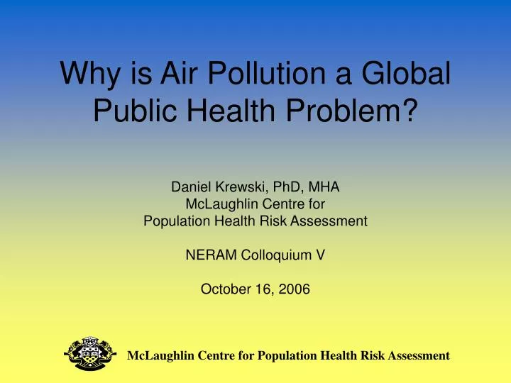 why is air pollution a global public health problem