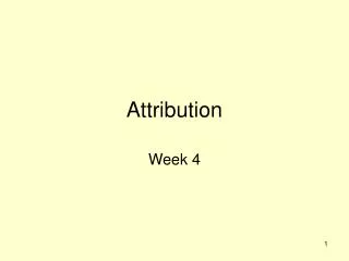 Attribution