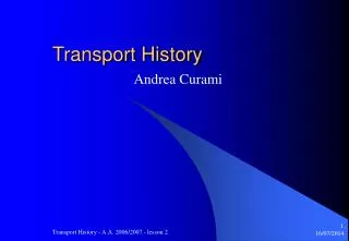 Transport History