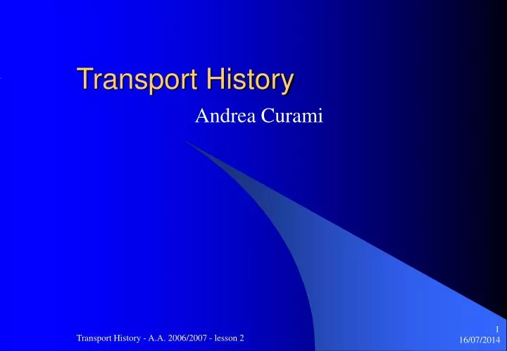 transport history