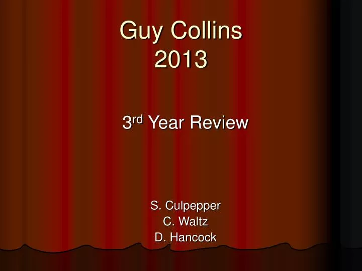 guy collins 2013
