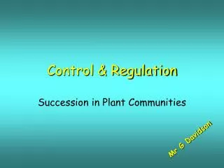 control regulation