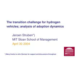 the transition challenge for hydrogen vehicles analysis of adoption dynamics