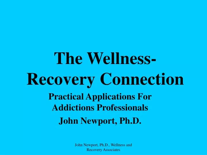 the wellness recovery connection