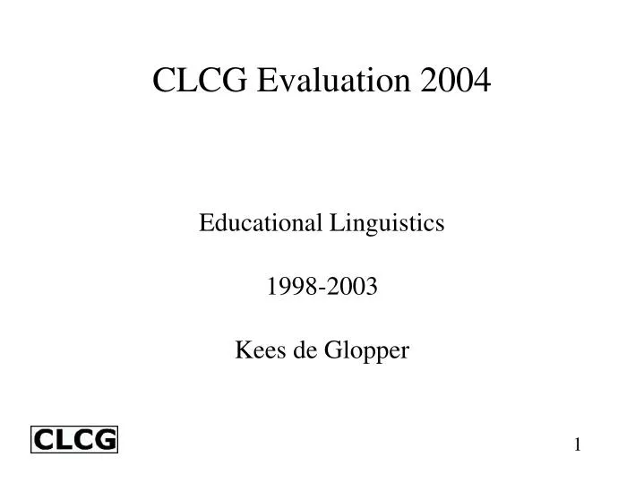 educational linguistics 1998 2003 kees de glopper
