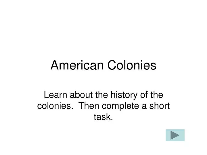 american colonies