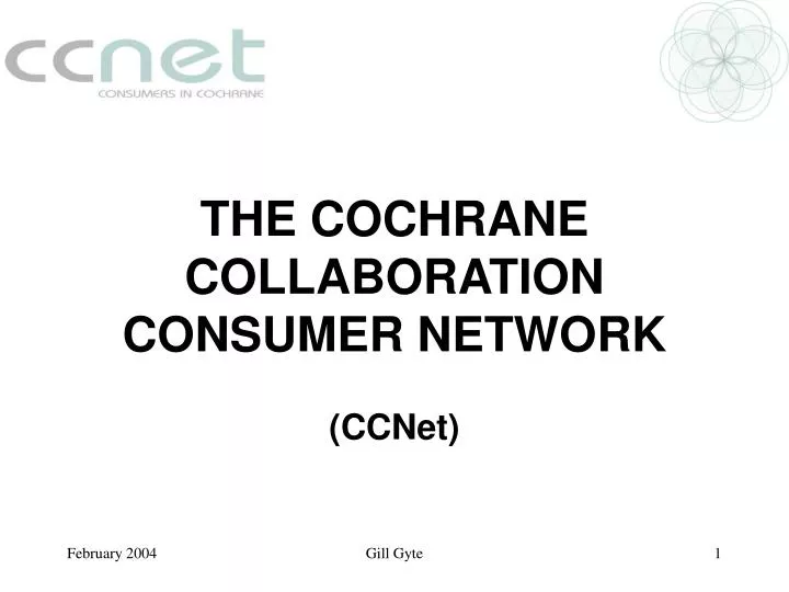 the cochrane collaboration consumer network
