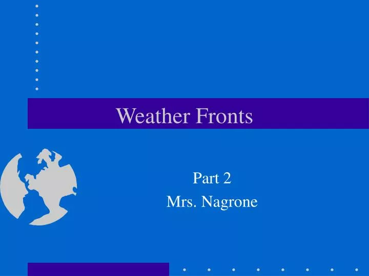 weather fronts