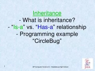 inheritance what is inheritance is a vs has a relationship programming example circlebug
