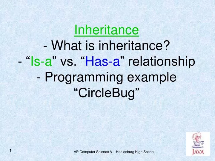 inheritance what is inheritance is a vs has a relationship programming example circlebug