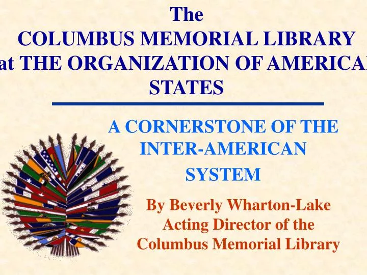 the columbus memorial library at the organization of american states