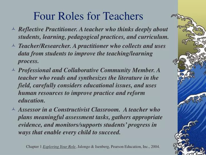 four roles for teachers