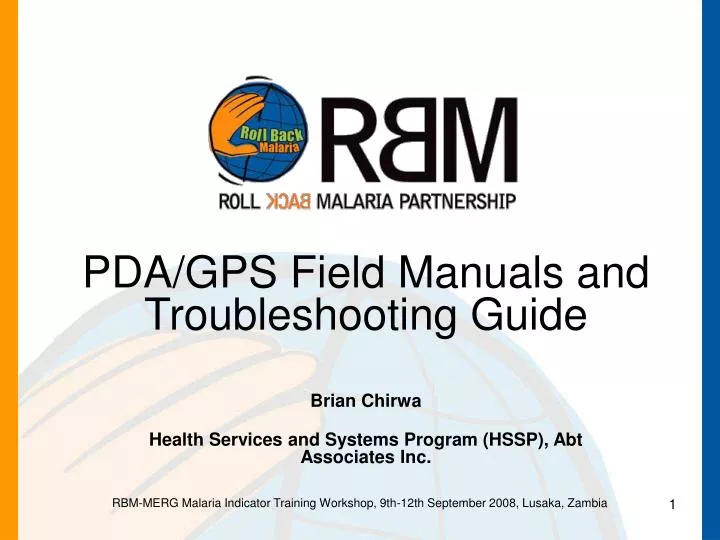 pda gps field manuals and troubleshooting guide