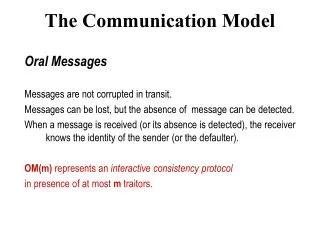 The Communication Model