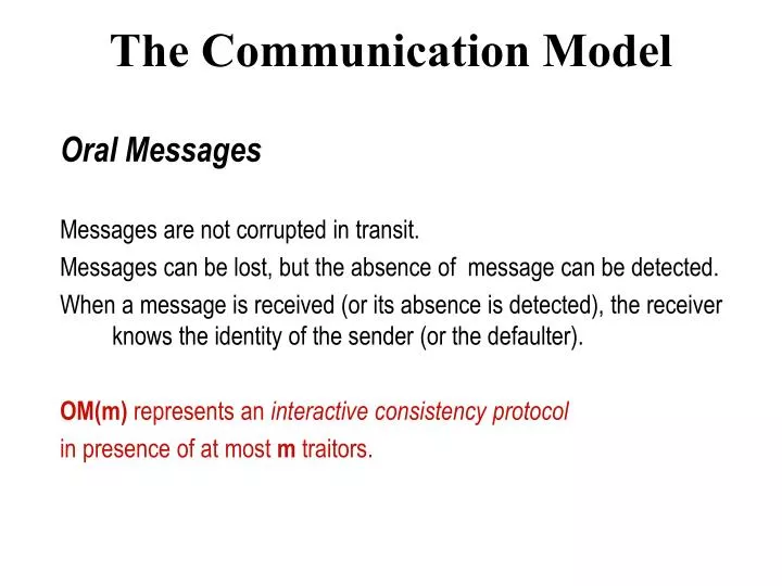 the communication model
