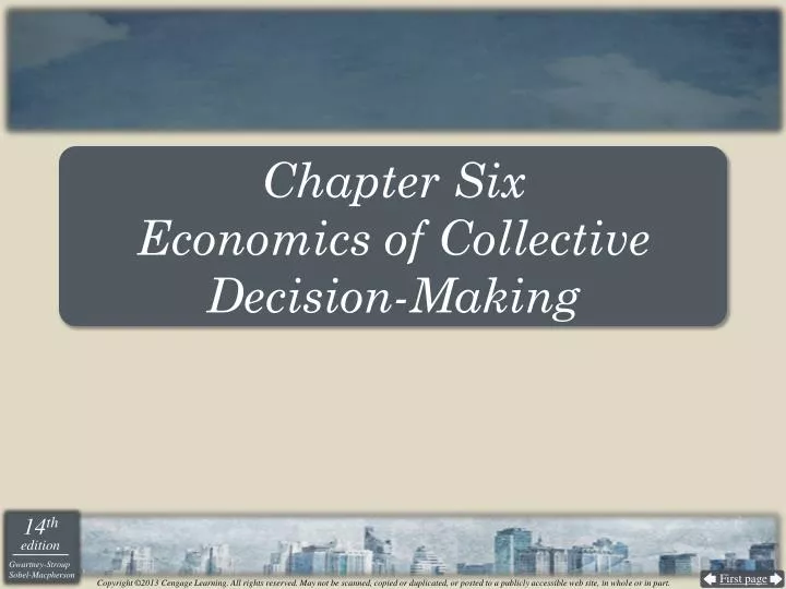 chapter six economics of collective decision making