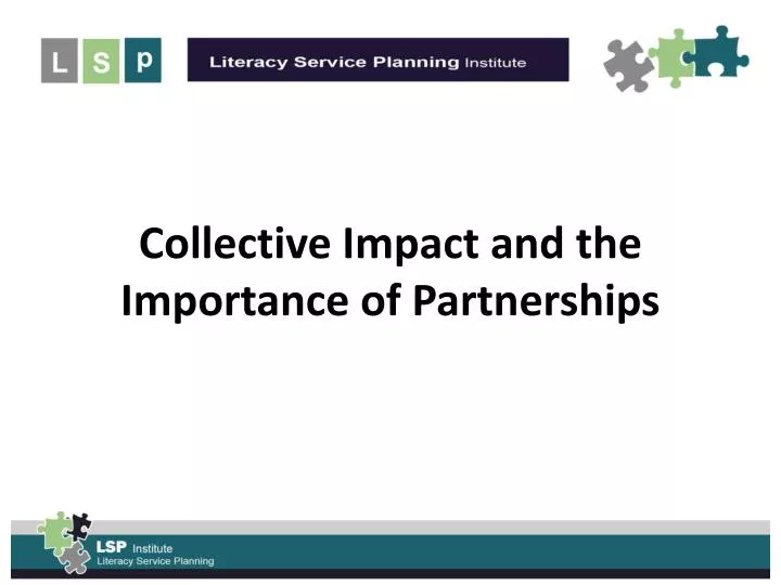 collective impact and the importance of partnerships