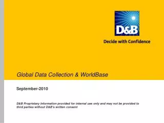Global Data Collection &amp; WorldBase