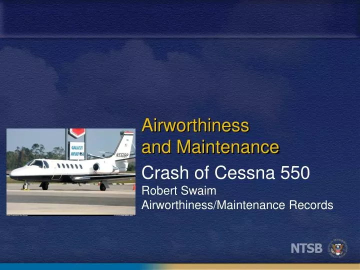 airworthiness and maintenance