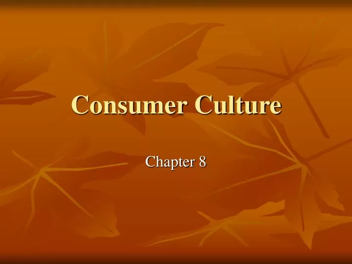 consumer culture