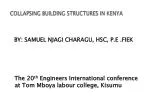 COLLAPSING BUILDING STRUCTURES IN KENYA - slide 1