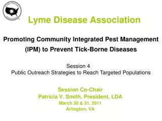 Promoting Community Integrated Pest Management (IPM) to Prevent Tick-Borne Diseases