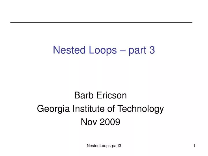 nested loops part 3