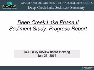 DCL Policy Review Board Meeting July 23, 2012