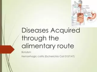 Diseases Acquired through the alimentary route