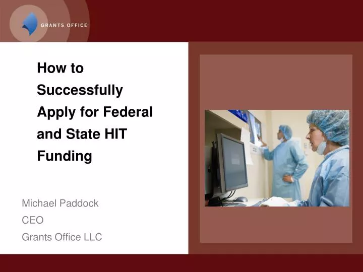 how to successfully apply for federal and state hit funding