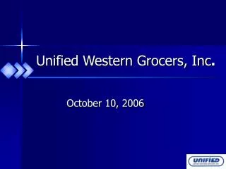 unified western grocers inc