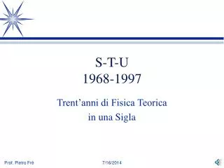 s t u 1968 1997