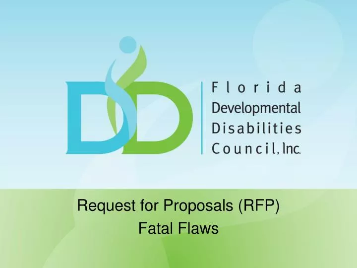 request for proposals rfp fatal flaws