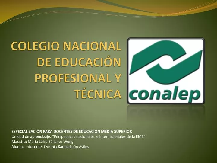 colegio nacional de educaci n profesional y t cnica