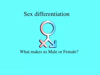 Sex differentiation