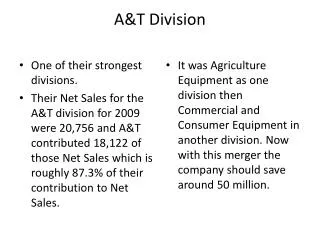 A&amp;T Division