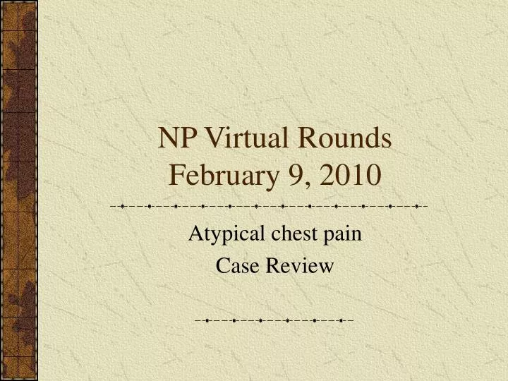 np virtual rounds february 9 2010