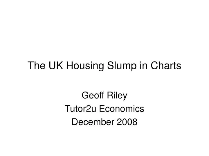 the uk housing slump in charts