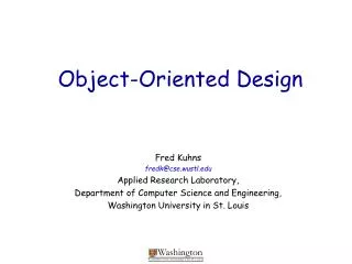 Object-Oriented Design