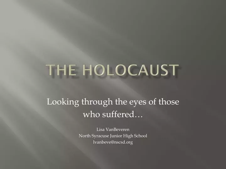 the holocaust