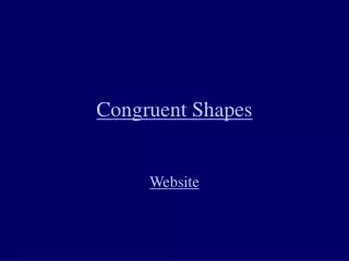 Congruent Shapes