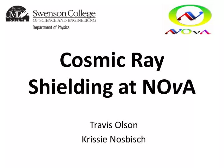 cosmic ray shielding at no v a