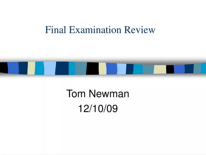 final examination review